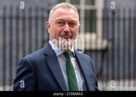 London, Großbritannien. September 2024. Steve Reed, Umweltminister, bei einer Kabinettssitzung in der Downing Street 10 London. Quelle: Ian Davidson/Alamy Live News Stockfoto