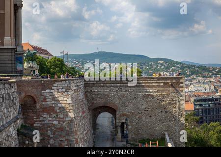 Budapest, Ungarn - 22. Mai ,2023 : Blick vom Budaer Burgberg. Hochwertige Fotos Stockfoto