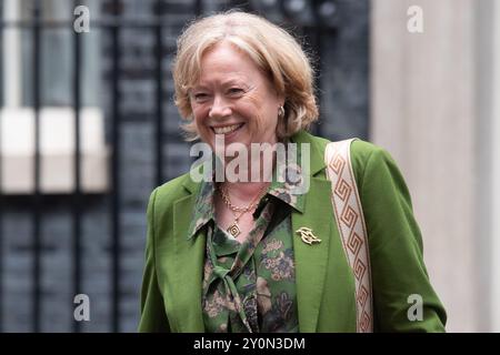 London, Großbritannien. September 2024. Baroness Smith of Basildon, Angela Smith – Anführerin des House of Lords, Lord Privy Seal verlässt eine Kabinettssitzung in der Downing Street: Justin ng/Alamy Live News. Stockfoto