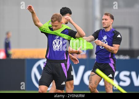 Herzogenaurach, Deutschland. September 2024. Joshua KIMMICH (GER), deutsche Fußballnationalmannschaft, trainiert am 3. September 2024 in Herzogenaurach? Quelle: dpa/Alamy Live News Stockfoto