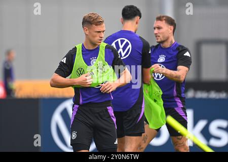 Herzogenaurach, Deutschland. September 2024. Joshua KIMMICH (GER), deutsche Fußballnationalmannschaft, trainiert am 3. September 2024 in Herzogenaurach? Quelle: dpa/Alamy Live News Stockfoto