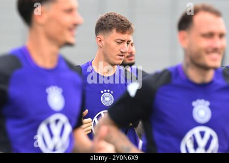 Herzogenaurach, Deutschland. September 2024. Angelo STILLER (VFB Stuttgart, withte), Aktion. Deutsche Fußballnationalmannschaft, Training in Herzogenaurach am 3. September 2024? Quelle: dpa/Alamy Live News Stockfoto