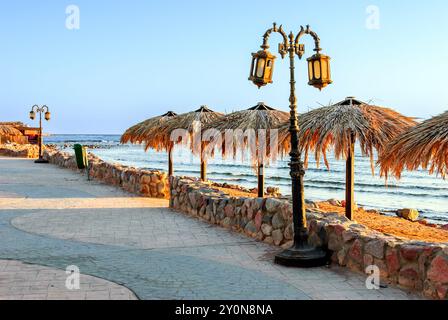 Promenade - Dahab, Sinai-Halbinsel - Ägypten Stockfoto