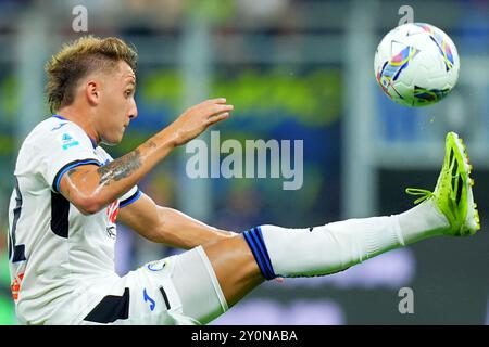 Mailand, Italien. 30. August 2024. Mateo Retegui von Atalanta während des Fußballspiels der Serie A zwischen Inter und Atalanta im San Siro Stadion in Mailand, Norditalien - Freitag, 30. August 2024. Sport - Fußball . (Foto: Spada/Lapresse) Credit: LaPresse/Alamy Live News Stockfoto