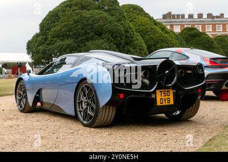 2024 Gordon Murray Automotive T.50 auf dem Concours of Elegance Hampton Court Palace London UK 2024 Stockfoto