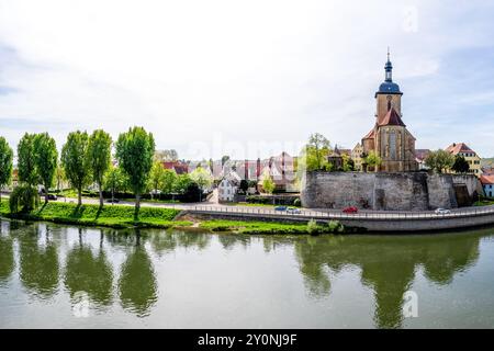 Altstadt von Lauffen am Neckar, Deutschland Stockfoto