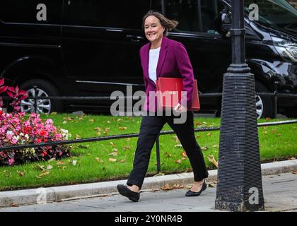 London, Großbritannien. September 2024. Jo Stevens, Staatssekretär für Wales, Parlamentsabgeordneter Cardiff East. Minister der Starmer-Regierung nehmen an der Kabinettssitzung in der Downing Street Teil. Quelle: Imageplotter/Alamy Live News Stockfoto