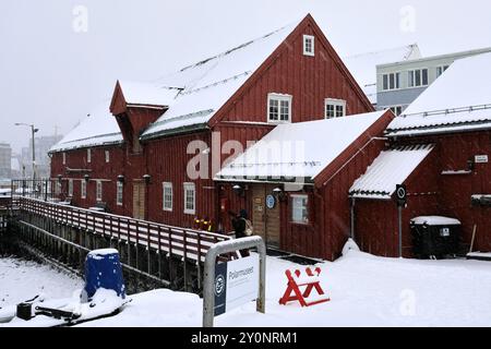 Das Polar Museum oder Polarmuseet, Tromso Stadt, Nordnorwegen Stockfoto