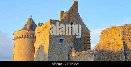 Chateau de Suscinio, in der Nähe von Sarzeau, Morbihan, Bretagne, Frankreich Stockfoto