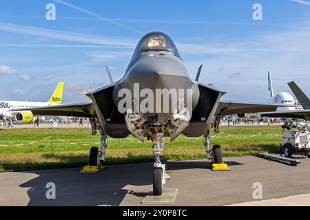 Lockheed Martin F-35 Lightning II Kampfflugzeug der US Air Force auf der ILA Air Show Berlin. Deutschland - 27. April 2018 Stockfoto