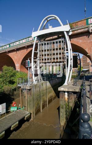 The Ouseburn Barrage, Newcastle upon Tyne, Großbritannien Stockfoto