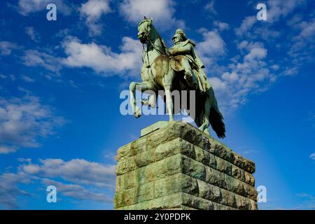 Kölner Kaiser Wilhelm II. Statue Stockfoto