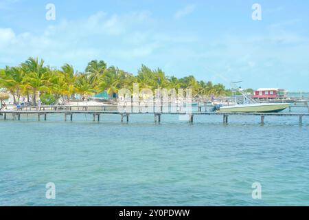 Caye Caulker - Insel vor der Küste von Belize in der Karibik Stockfoto