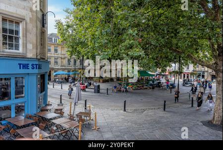 Kingsmead Square in Bath, Somerset, England, Vereinigtes Königreich Stockfoto