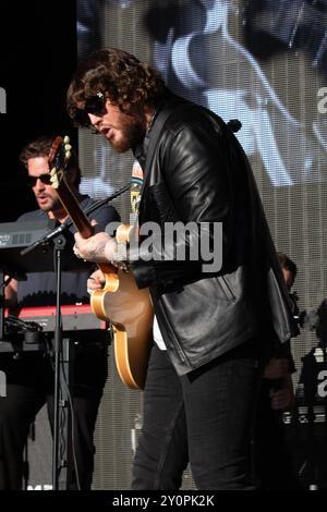 Camp Bestival, Lulworth Castle, Dorset, Großbritannien, Sonntag, 28. Juli 2024, James Arthur auf der Castle Stage im Camp Bestival, Credit Emma Terracciano Stockfoto