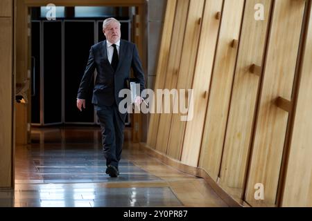 Edinburgh Schottland, Vereinigtes Königreich 03. September 2024. Angus Robertson MSP im schottischen Parlament. Credit sst/alamy Live News Stockfoto