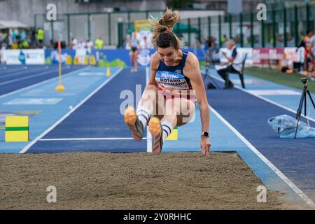 Alina Rotaru Kottmann aus Rumänien während des 60. Palio Cittaâ della Quercia, gültig für die World Athletics Continental Tour im Quercia Stadion am 3. September 2024 in Rovereto, Italien. Stockfoto