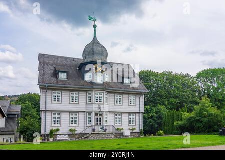 Altes Rathaus im Weiler Hahnenklee-Bockswiese Goslar Harz Niedersachsen, Niedersachsen Deutschland Stockfoto