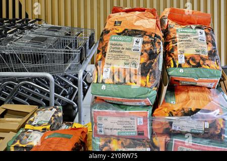 Holzkohlebeutel Stockfoto