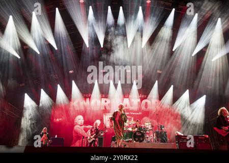 Stumpen (Gero Ivers), Sänger der Berliner Band Knorkator, beim Wacken Open Air in Wacken. Das traditionelle Metal Festival findet ab dem 31. Juli statt Stockfoto