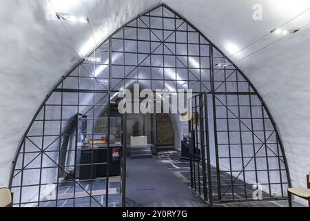 Das Reichsschloss Goslar erstreckt sich über eine Fläche von etwa 340 x 180 Metern und liegt am Fuße des Rammelsbergs im Süden der Stadt Goslar. Stockfoto