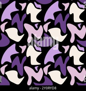 Nahtloses geometrisches Muster mit abstrakten Formen Vektorillustration Stock Vektor