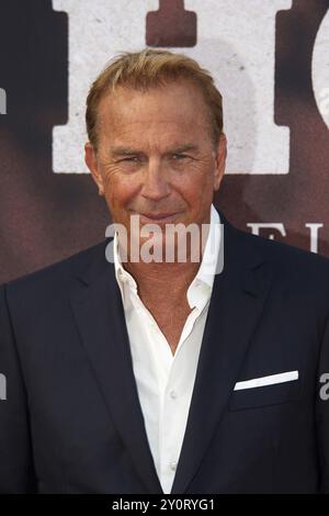 Kevin Kostner (Hauptdarsteller, Regisseur), HORIZON, roter Teppich zur deutschen Premiere im ZOO-PALAST, Berlin, 04.08.2024 Stockfoto