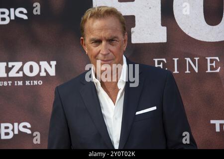 Kevin Kostner (Hauptdarsteller, Regisseur), HORIZON, roter Teppich zur deutschen Premiere im ZOO-PALAST, Berlin, 04.08.2024 Stockfoto