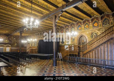 Das Alte Rathaus in Göttingen wurde ab 1270 in mehreren Bauabschnitten erbaut und war bis 1978 Sitz des Göttinger Stadtrates und der Verwaltung. T Stockfoto