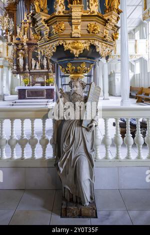 Die evangelisch-lutherische Marktkirche zum Heiligen Geist ist die historische Hauptkirche im Stadtteil Clausthal der Bergbaustadt Clausthal-Zellerfel Stockfoto