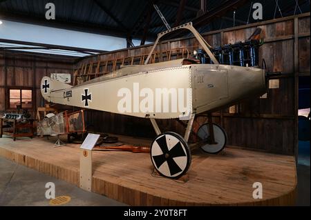 Hermann Goerings World war One Flugzeugsammlung im Krakauer Luftfahrzeugmuseum. Stockfoto