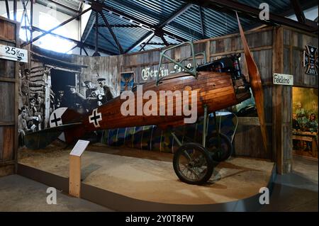 Hermann Goerings World war One Flugzeugsammlung im Krakauer Luftfahrzeugmuseum. Stockfoto