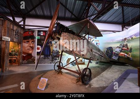 Hermann Goerings World war One Flugzeugsammlung im Krakauer Luftfahrzeugmuseum. Stockfoto