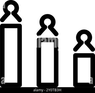 Symboldiagramm des Symbols des Gewinners Stock Vektor