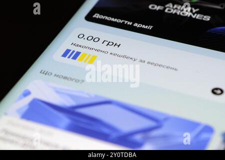 Nicht exklusiv: KIEW, UKRAINE - 2. SEPTEMBER 2024 - die Registrierung der Verbraucher für das nationale Cashback-Programm beginnt am 2. September, Kiew, Capi Stockfoto