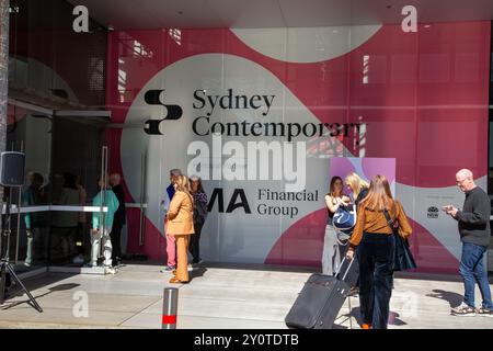 Sydney, Australien. September 2024. Offizielle Medienvorschau von Sydney Contemporary 2024, Australasias erster Kunstmesse, die vom 5. Bis 8. September 2024 in Carriageworks, 245 Wilson St, Eveleigh NSW 2015 stattfindet. Es gibt über 85 Galerien, in denen mehr als 400 verschiedene zeitgenössische Künstler aus der ganzen Welt ausgestellt werden. Richard Milnes/Alamy Live News Stockfoto