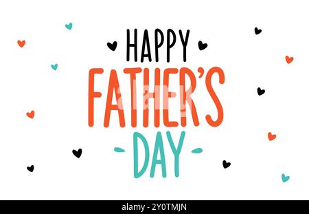 Alles Gute zum Vatertag, Weihnachtskarte. Vektor Stock Vektor