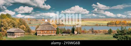 Kosava, Weißrussland. Gedenkmuseum-Anwesen von Tadeusz Kosciuszko. Berühmte Populäre Historische Sehenswürdigkeit Haus Von Andrew Thaddeus Bonaventure Kosciuszko Stockfoto