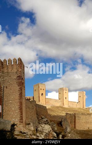Schloss Molina de Aragon, Provinz Guadalajara, Spanien Stockfoto