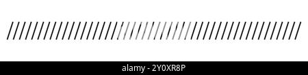 Schrägstrichrahmen, diagonale Linien. Teilerstreifen Neigen Sie den geometrischen abstrakten Rand des Streifens. Diagonales Raster. Geometrisches gestricheltes Band. Vektorabbildung Stock Vektor