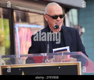 Michael Keaton Photo Call for Star on the Hollywood Walk of Fame für Tim Burton, Hollywood Boulevard, Los Angeles, CA, 03. September, 2024. Foto: Priscilla Grant/Everett Collection Stockfoto