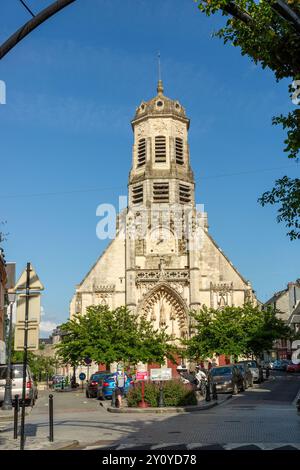 Die Kirche Saint Leonard ist eine katholische Kirche in Honfleur, Frankreich Stockfoto