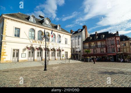 Das Hotel de Ville Honfleur Normandie Frankreich Stockfoto