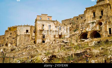 Craco, die Geisterstadt verlassen, Provinz Matera Basilicata, Italien Stockfoto