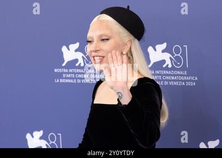 News - Joker: Folie A Deux - Photocall - das 81. Internationale Filmfestival von Venedig Lady Gaga nimmt am 4. September 2024 am 81. Internationalen Filmfestival von Venedig im Palazzo del Casino in Venedig Teil. Foto: Cinzia Camela. Lido di Venezia Palazzo del Casinò Italien Copyright: XCinziaxCamelax/xLiveMediax LPN 1503718 Stockfoto