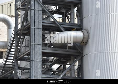 Außerhalb der Zuckerrübenfabrik in Cantley Norfolk UK Stockfoto