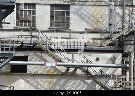 Außerhalb der Zuckerrübenfabrik in Cantley Norfolk UK Stockfoto