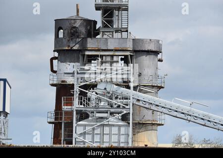 Außerhalb der Zuckerrübenfabrik in Cantley Norfolk UK Stockfoto