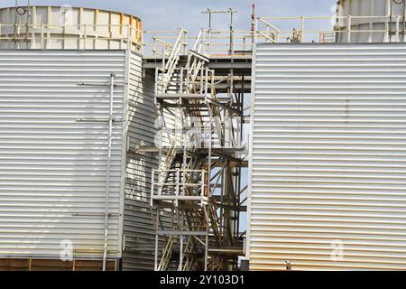 Außerhalb der Zuckerrübenfabrik in Cantley Norfolk UK Stockfoto