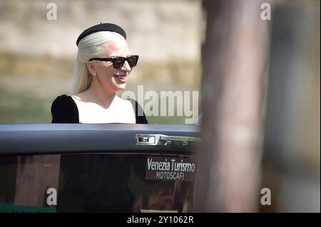 Venedig Lido, Italien. September 2024. Lady Gaga beim 81. Internationalen Filmfestival von Venedig im Darsena Casino am 4. September 2024 in Venedig, Italien. (Foto: Daniele Cifala/NurPhoto) Credit: NurPhoto SRL/Alamy Live News Stockfoto